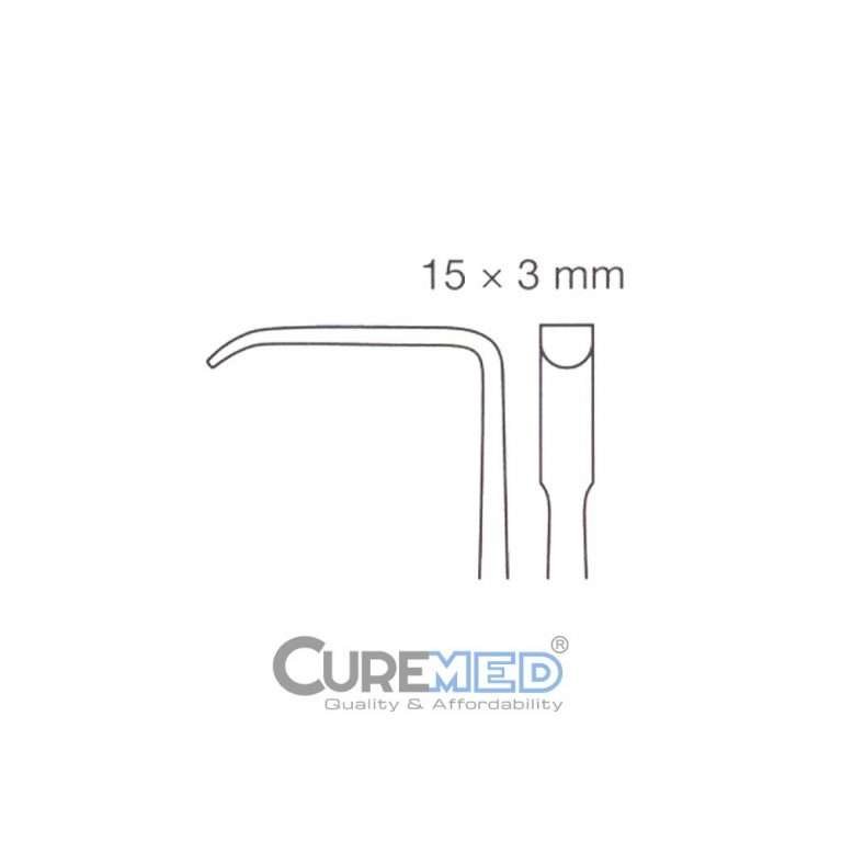 Retractor, 18cm, 3x15mm