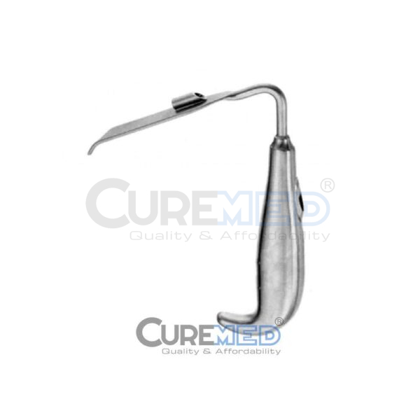 Soft Tissue Retractor With Fiber Optic fitting 14cm,Stainless Steel (Reusable)