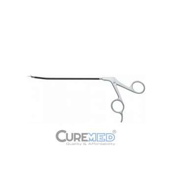 Daniel Endoscopic Forehead Scissors, Curved, Straight Blade, 6" 15 cm