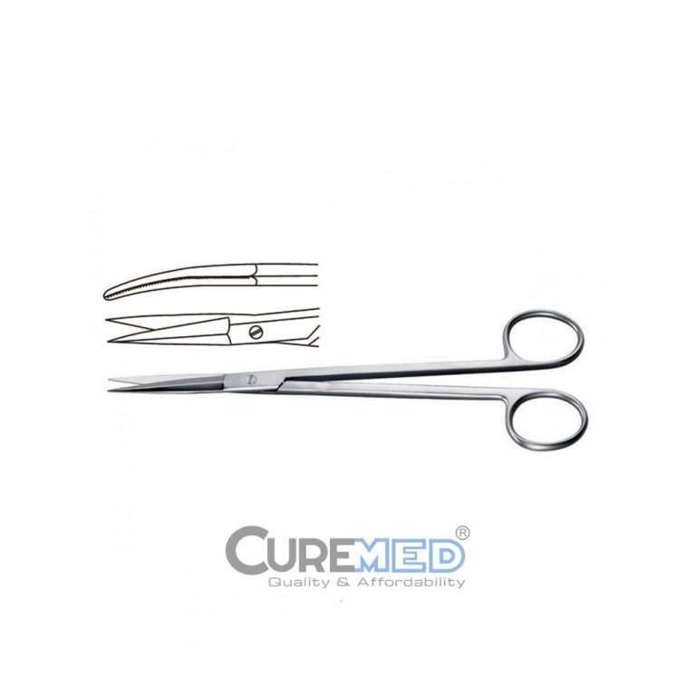 McIndoe Rhinoplasty Scissors - straight, outer edges semi-sharp, serrated