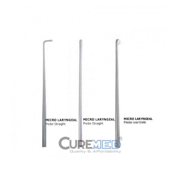 Micro Laryngeal Knives Set of 1 Micro Laryngeal Probe, 1 Straight Probe, 1 Plester Oval knife