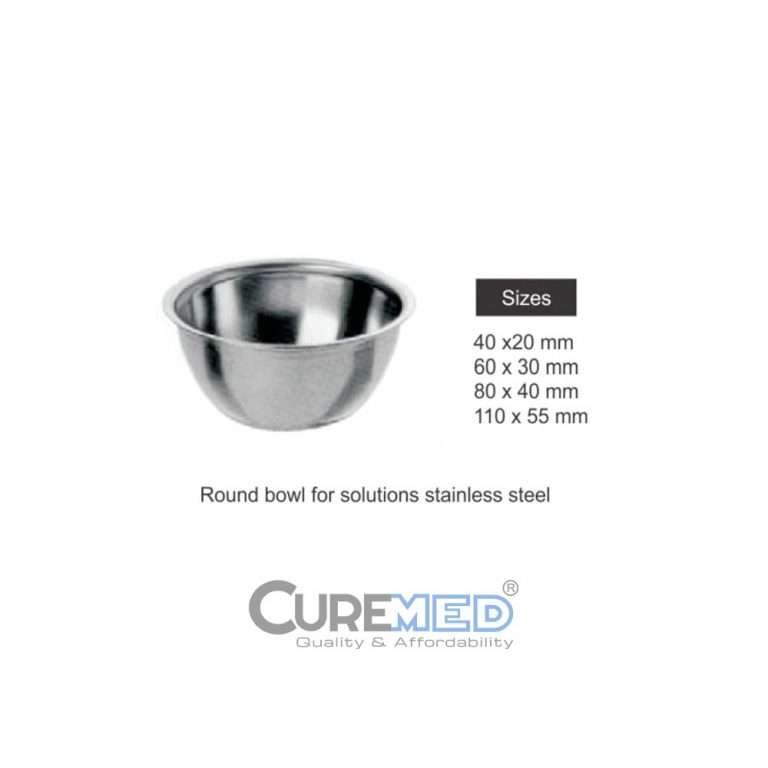 Round Bowl For Solutions, Stainless Steel