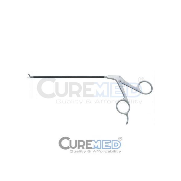Daniel Endoscopic Forehead Hook Scissors, Straight, Curved Blade, 6" 15 cm