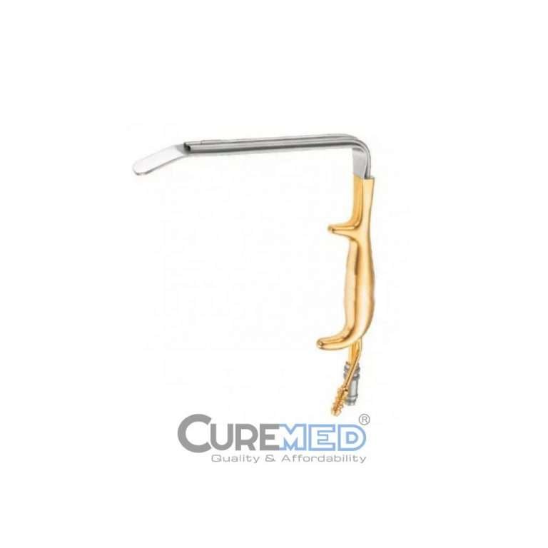 Epstein Lighted Breast Retractor, Fiber Optics & Suction, Spatulated Working End with Teeth