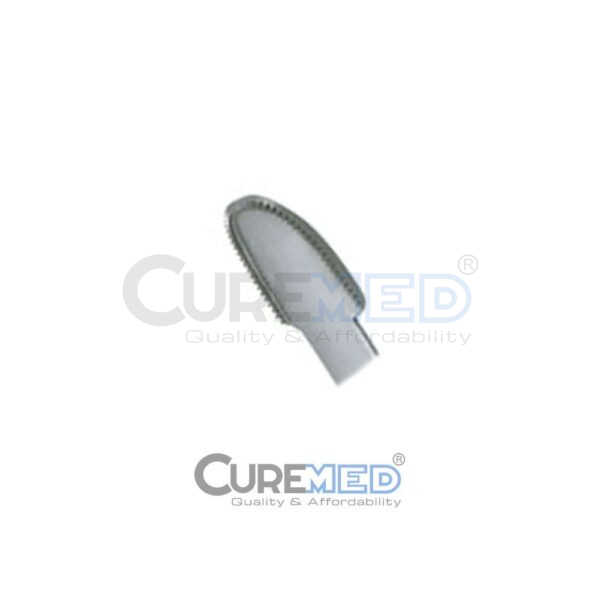 Epstein Lighted Breast Retractor, Fiber Optics & Suction, Spatulated Working End with Teeth