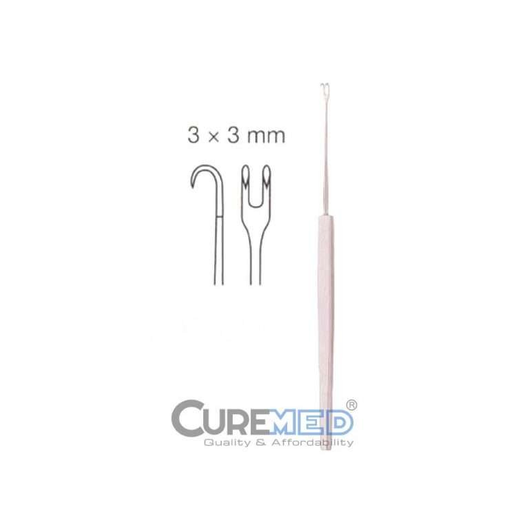 Freer Double Hook, 15cm, Sharp, 3mm Wide