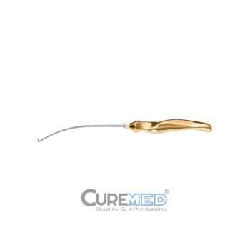 Daniel Endoscopic Forehead Nerve Hook, Curved Right, 9-1/4" 23.5 cm